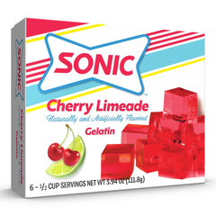 Sonic Cherry Limeade Gelatin 3.94oz
