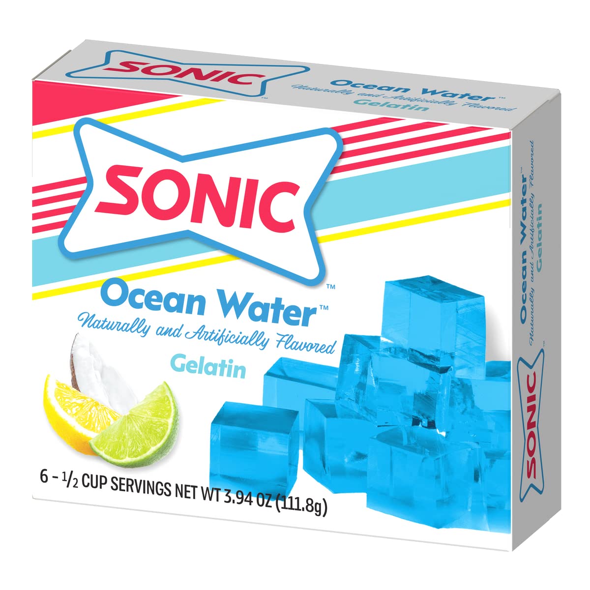 Sonic Ocean Water Limeade Gelatin 3.94oz