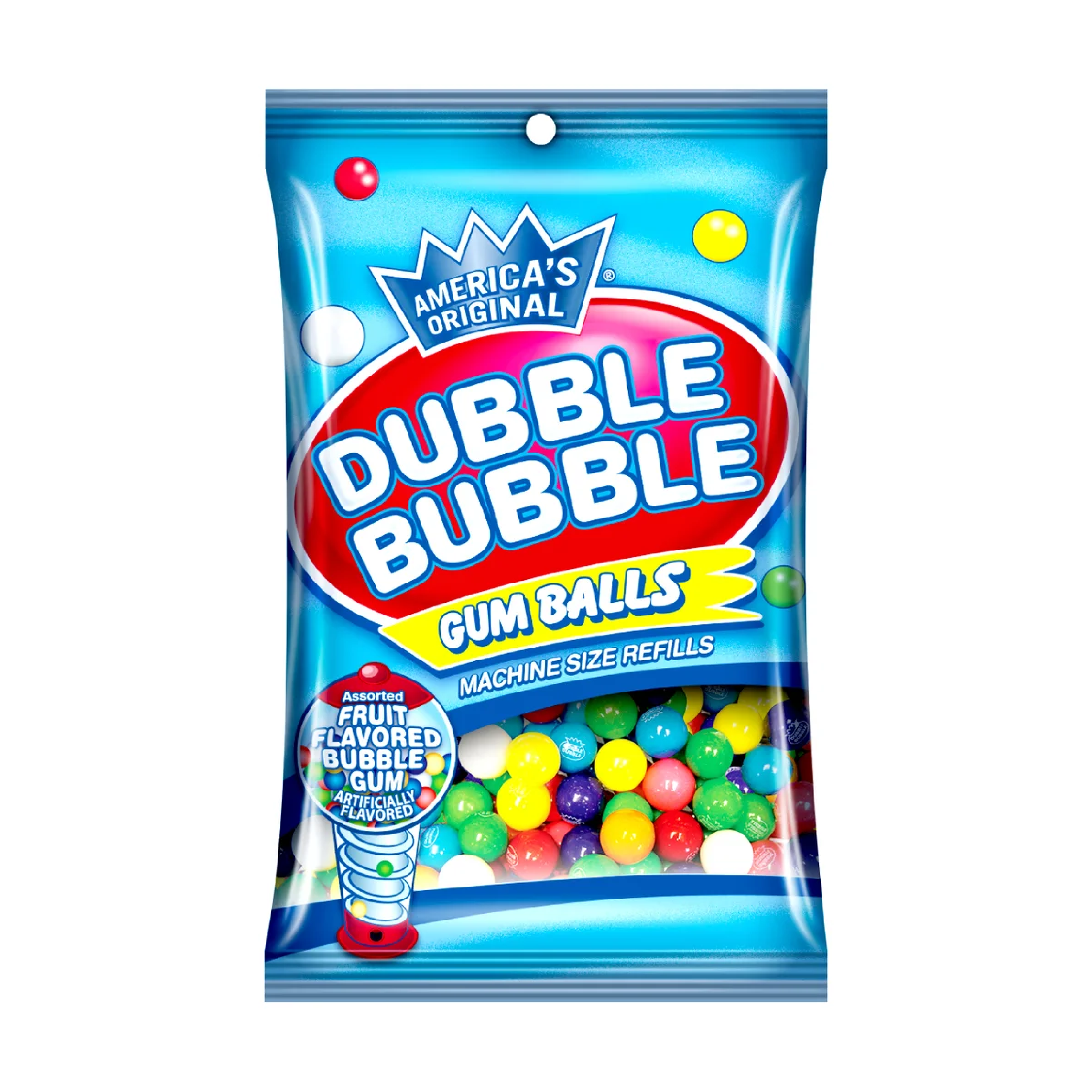 Dubble Bubble Fruit Flavored Gum Balls 5oz
