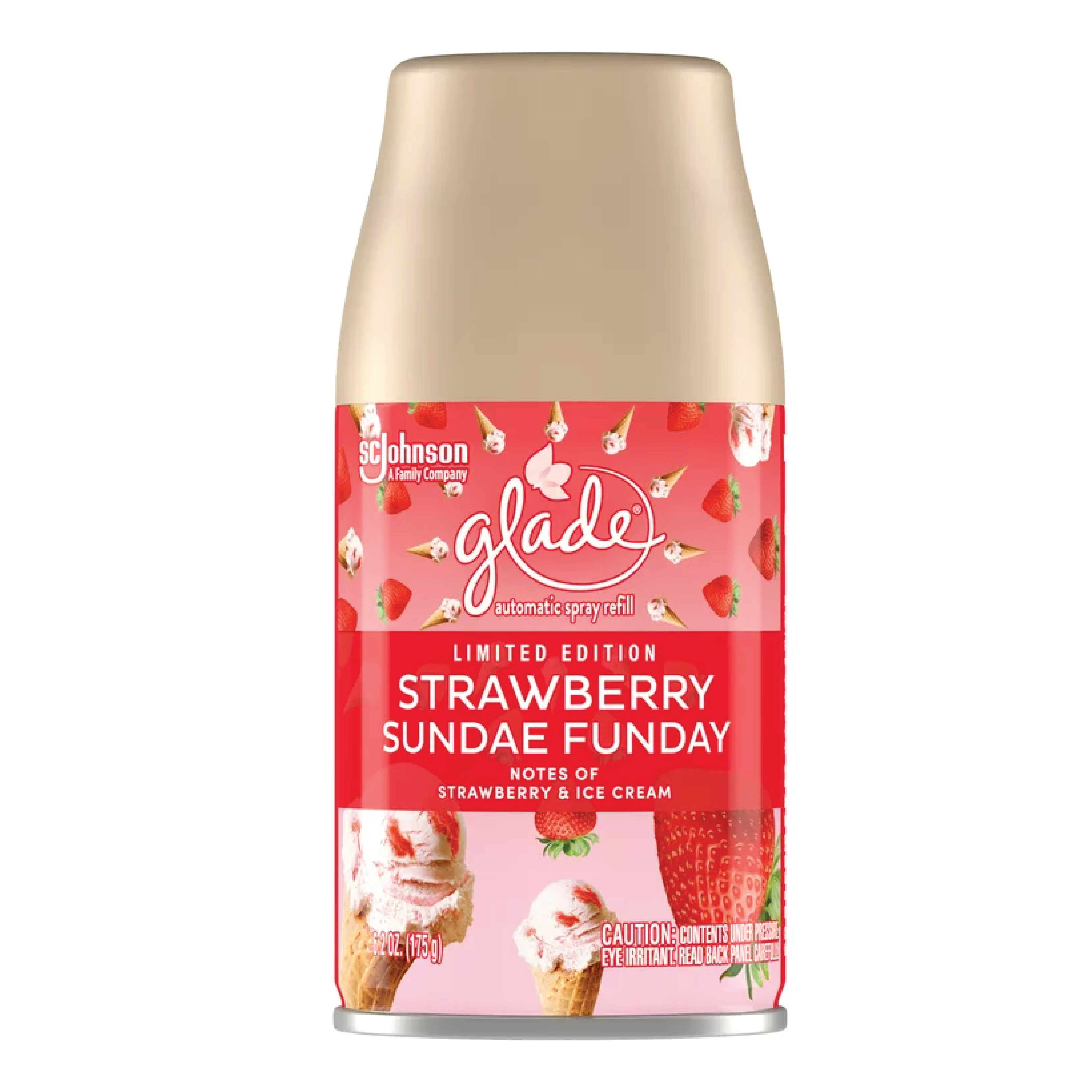 Glade Limited Edition Strawberry Sundae Funday Air Freshener Spray Refill 6.2oz