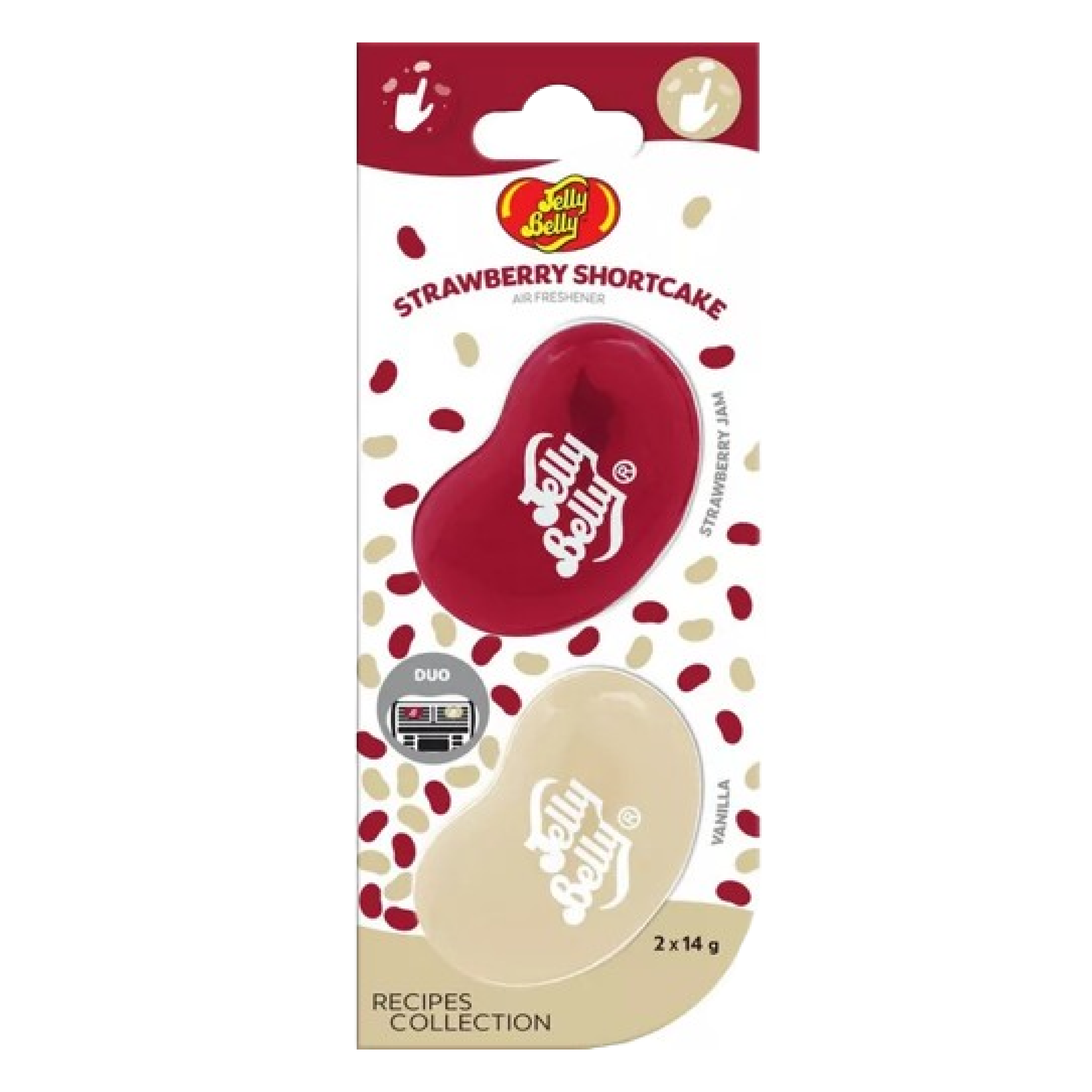 Jelly Belly Duo Recipes Collection Strawberry Shortcake Duo Air Freshener
