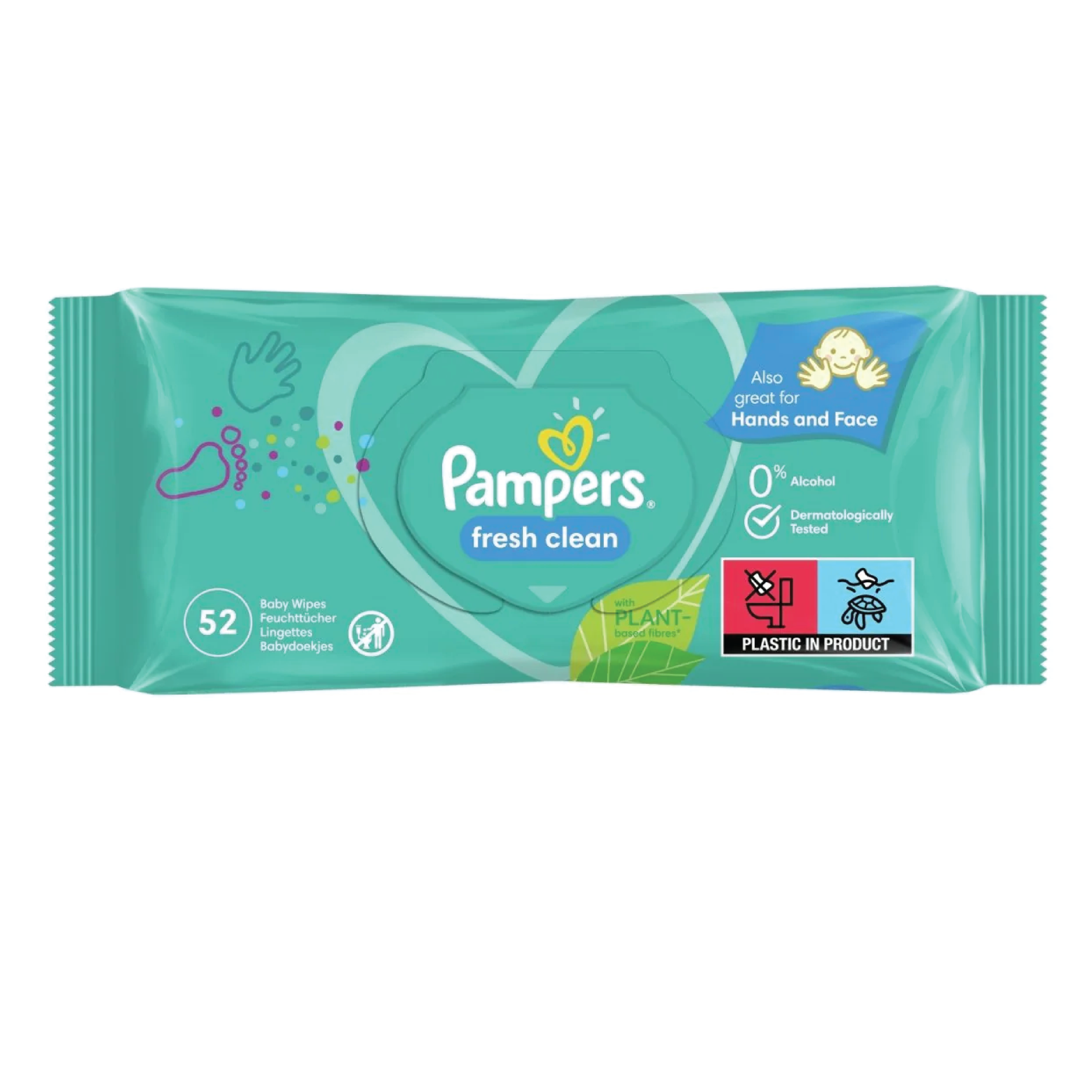 Pampers Fresh Clean Baby Wipes 52 Count