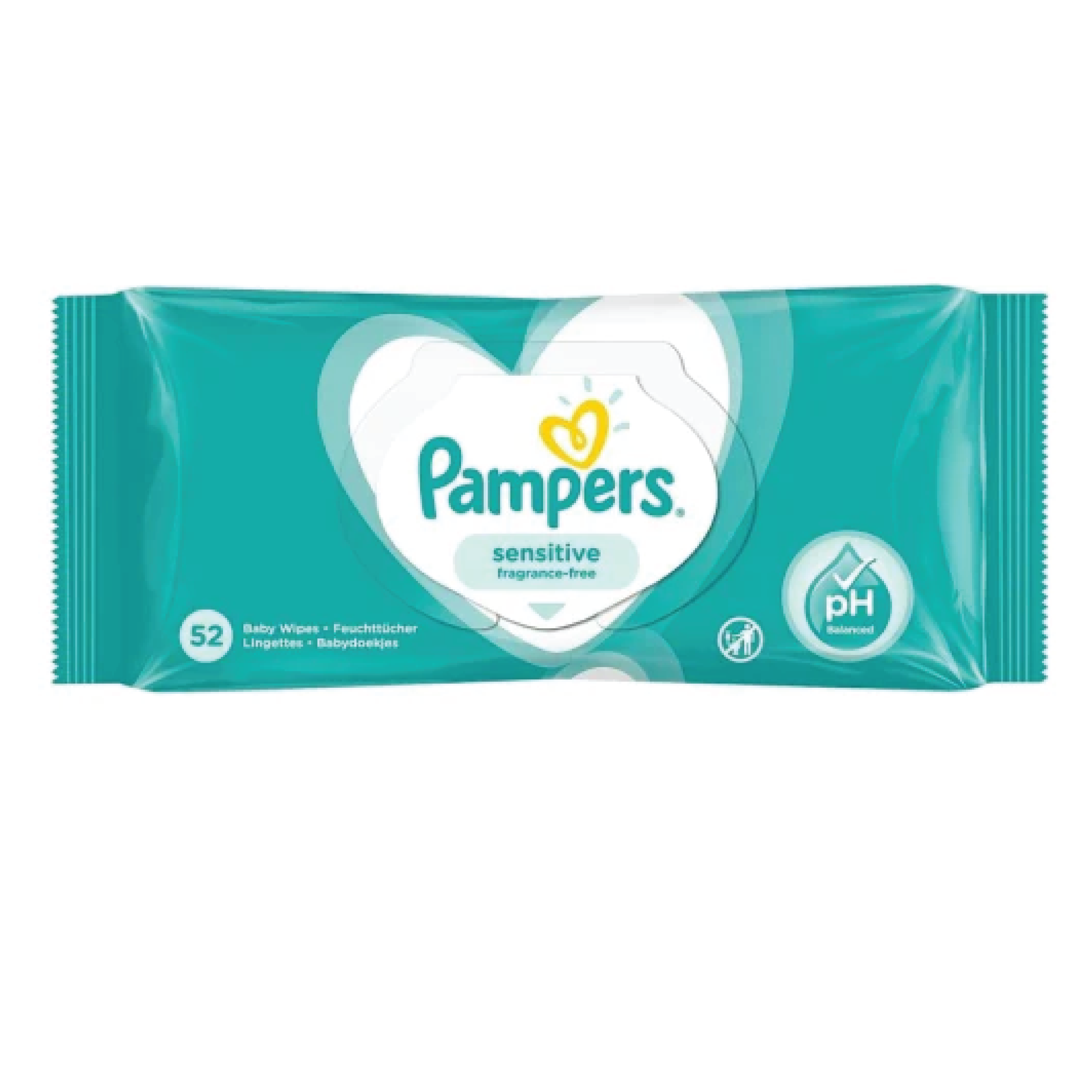 Pampers Sensitive Baby Wipes 52 Count