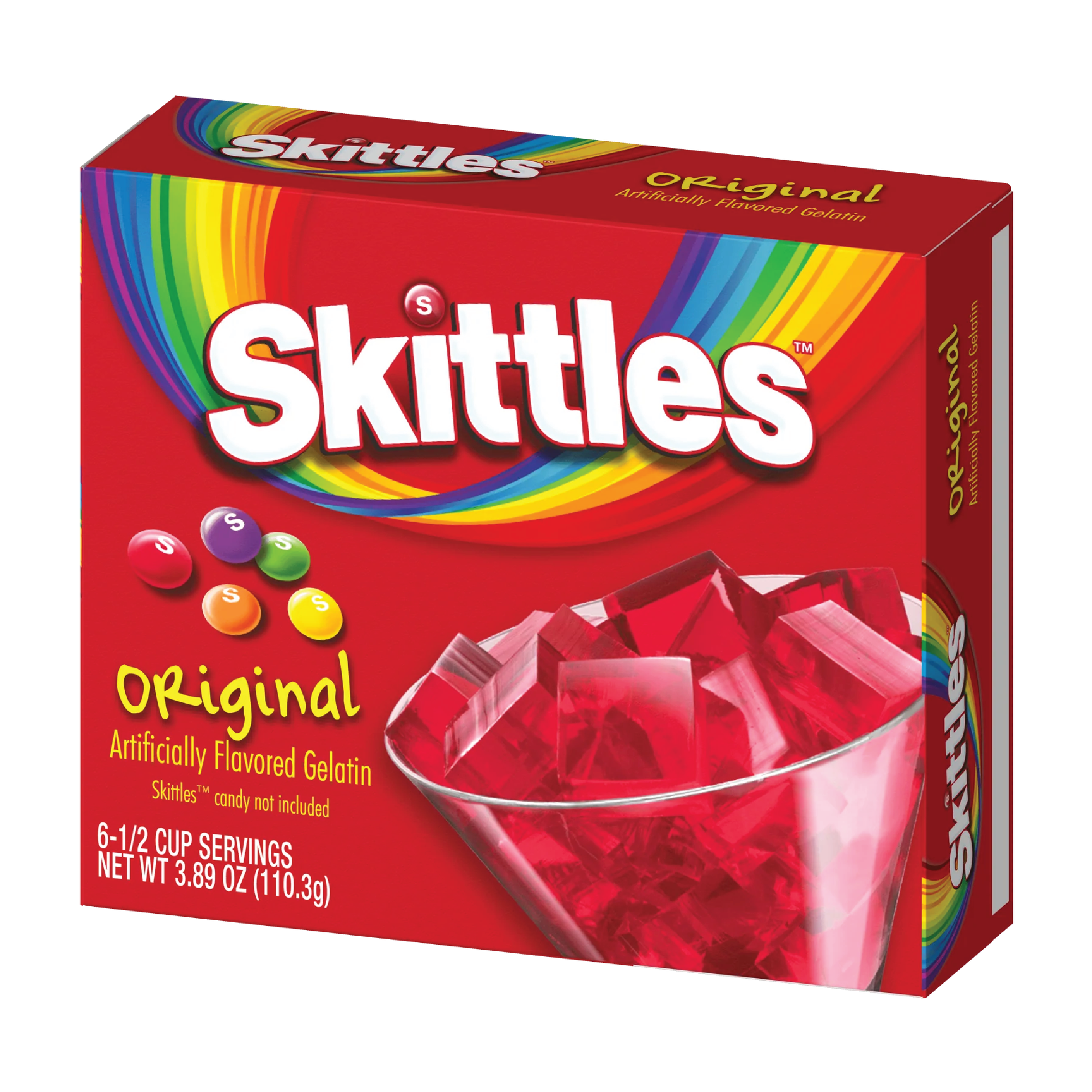 Skittles Original Flavored Gelatin 3.89oz