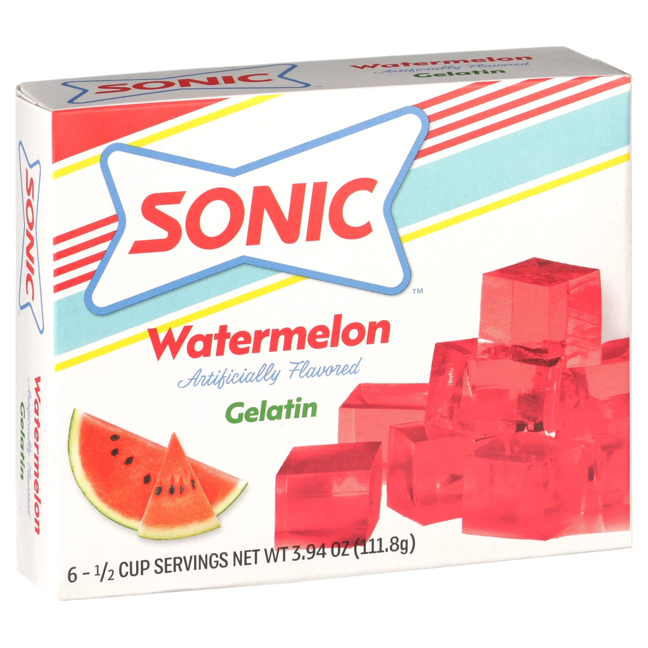 Sonic Watermelon Limeade Gelatin 3.94oz