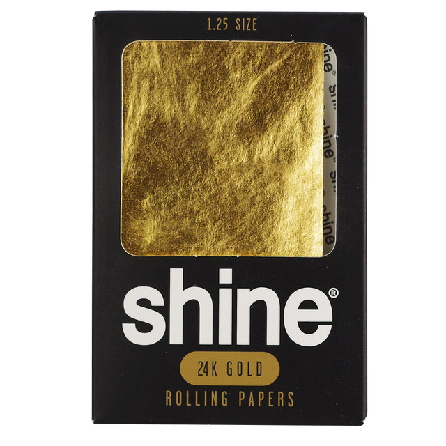 Shine 1.25 Size 24K Gold Rolling Papers