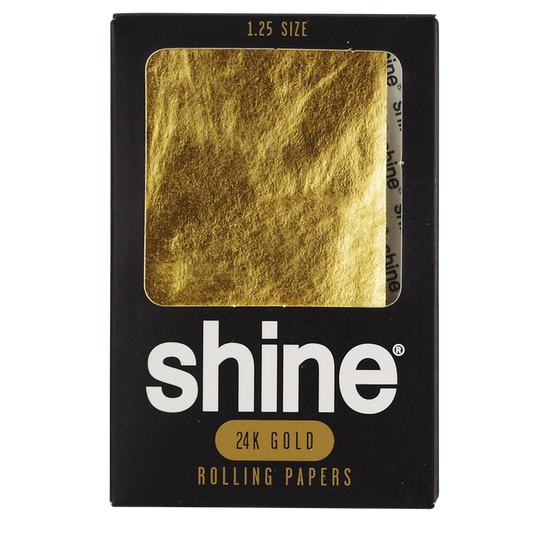 Shine 1.25 Size 24K Gold Rolling Papers