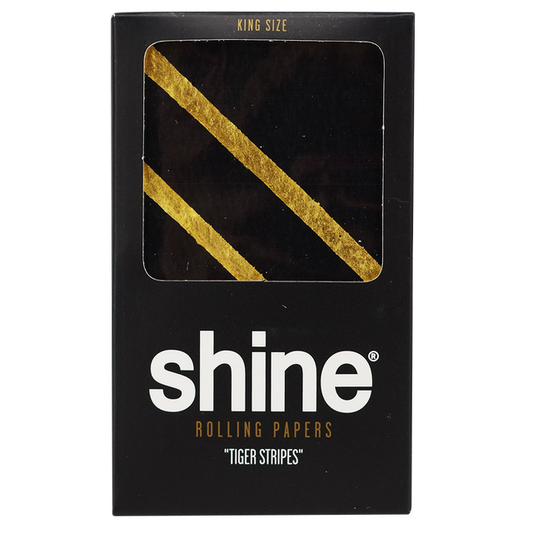 Shine King Size Gold Tiger Stripes Rolling Paper