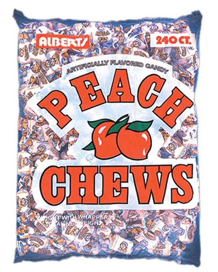 Albert's Peach Fruit Chews 240 Count