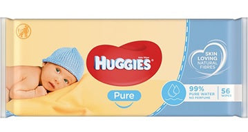 Huggies Wipes Pure 56CT