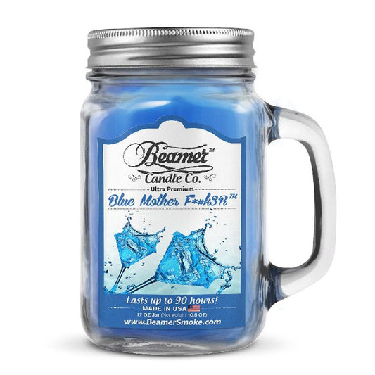 Beamer Blue Mother F*#k3R Candle Jar 12oz