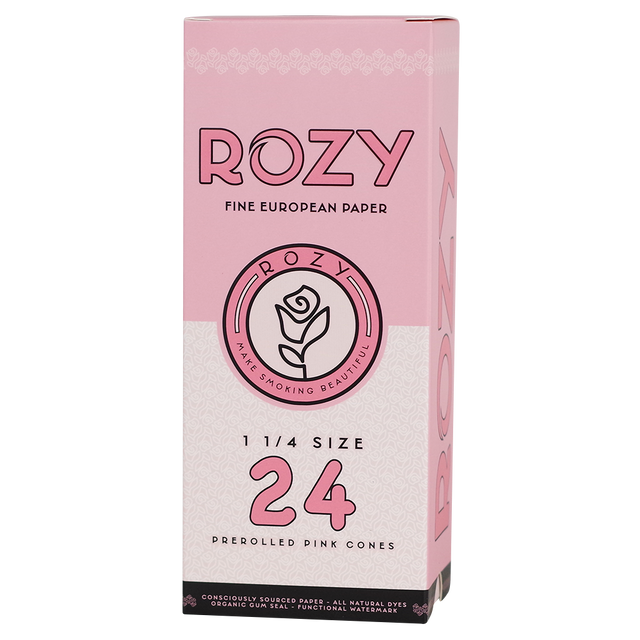 Rozy Pink 1 1/4 Rolling Cones 24 Count