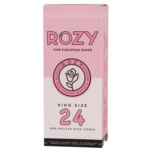 Rozy Pink King Rolling Cones 24 Count