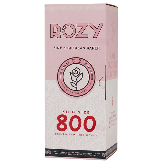 Rozy Pink King Size Cones 800ct Bulk Display