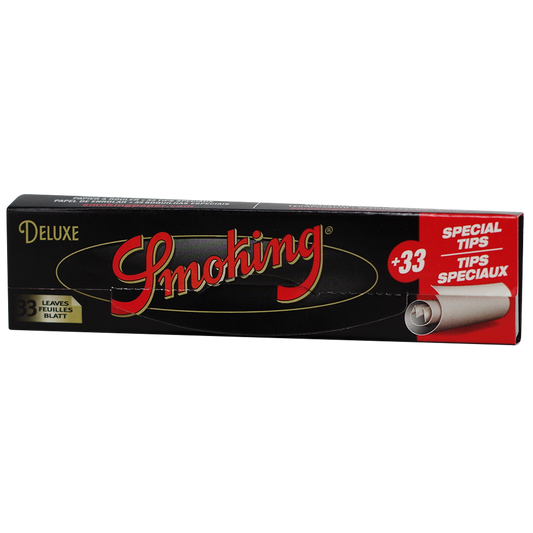 Smoking Deluxe King Size Rolling Papers With Tips