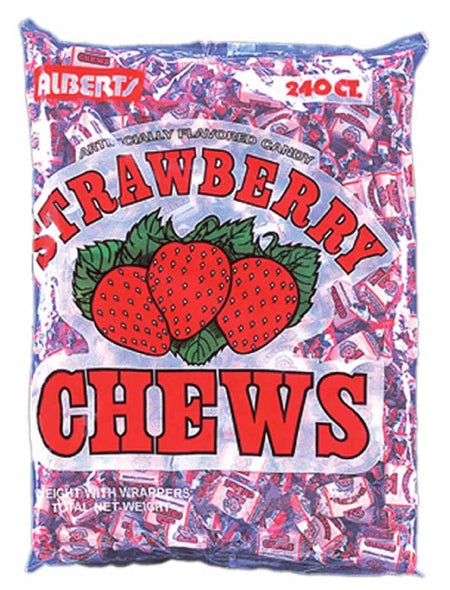 Albert's Strawberry Fruit Chews 240 Count