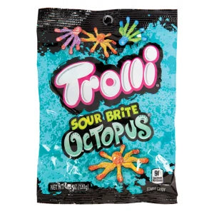 Trolli Sour Brite Octopus Peg Bag 4.25oz