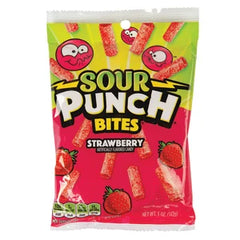 Sour Punch Bites Strawberry Peg Bag 5oz