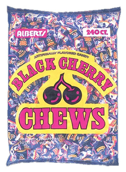 Albert's Black Cherry Fruit Chews 240 Count