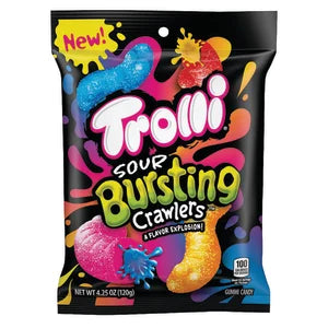 Trolli Sour Bursting Crawlers Peg Bag 4.25oz