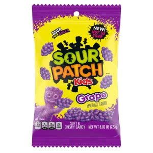 Sour Patch Kids Grape Peg Bag 8.02oz
