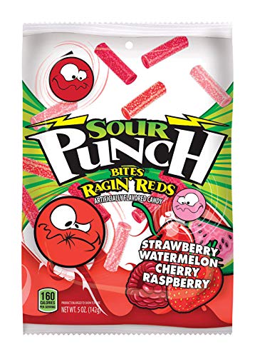 Sour Punch Bites Ragin' Reds Peg Bag 5oz
