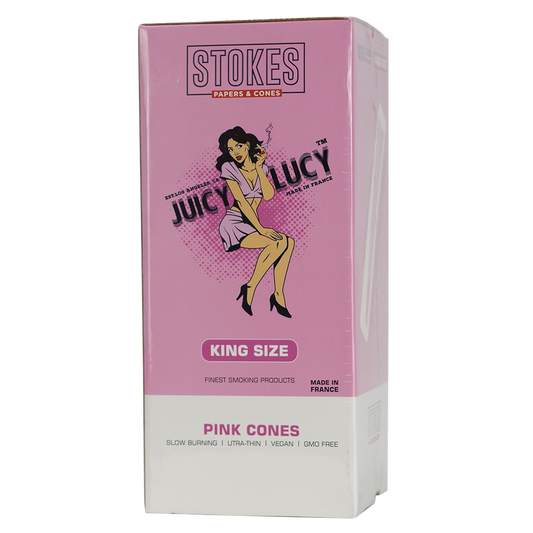 Stokes Juicy Lucy King Size Pink Cones 800ct Bulk Display