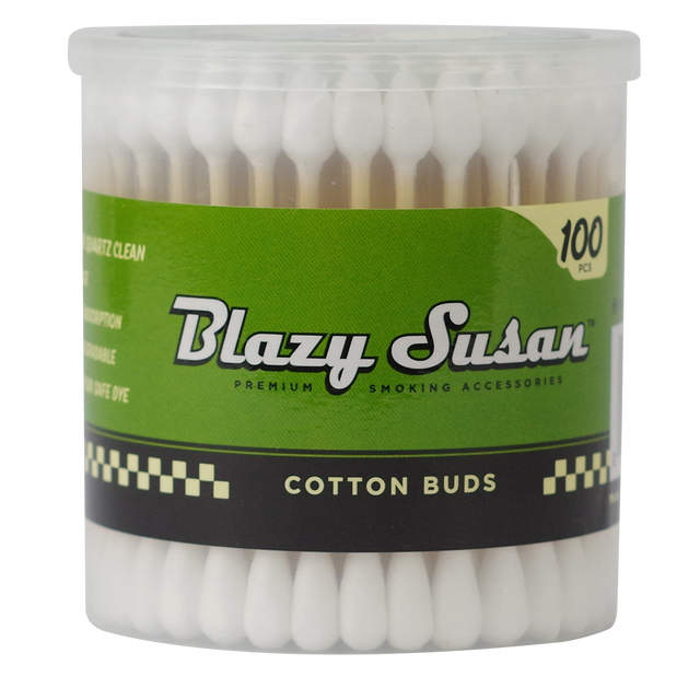Blazy Susan Unbleached Cotton Buds Jar 100ct