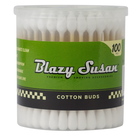 Blazy Susan Unbleached Cotton Buds Jar 100ct