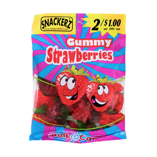 Snackerz Tasty Flavored Gummy Strawberries