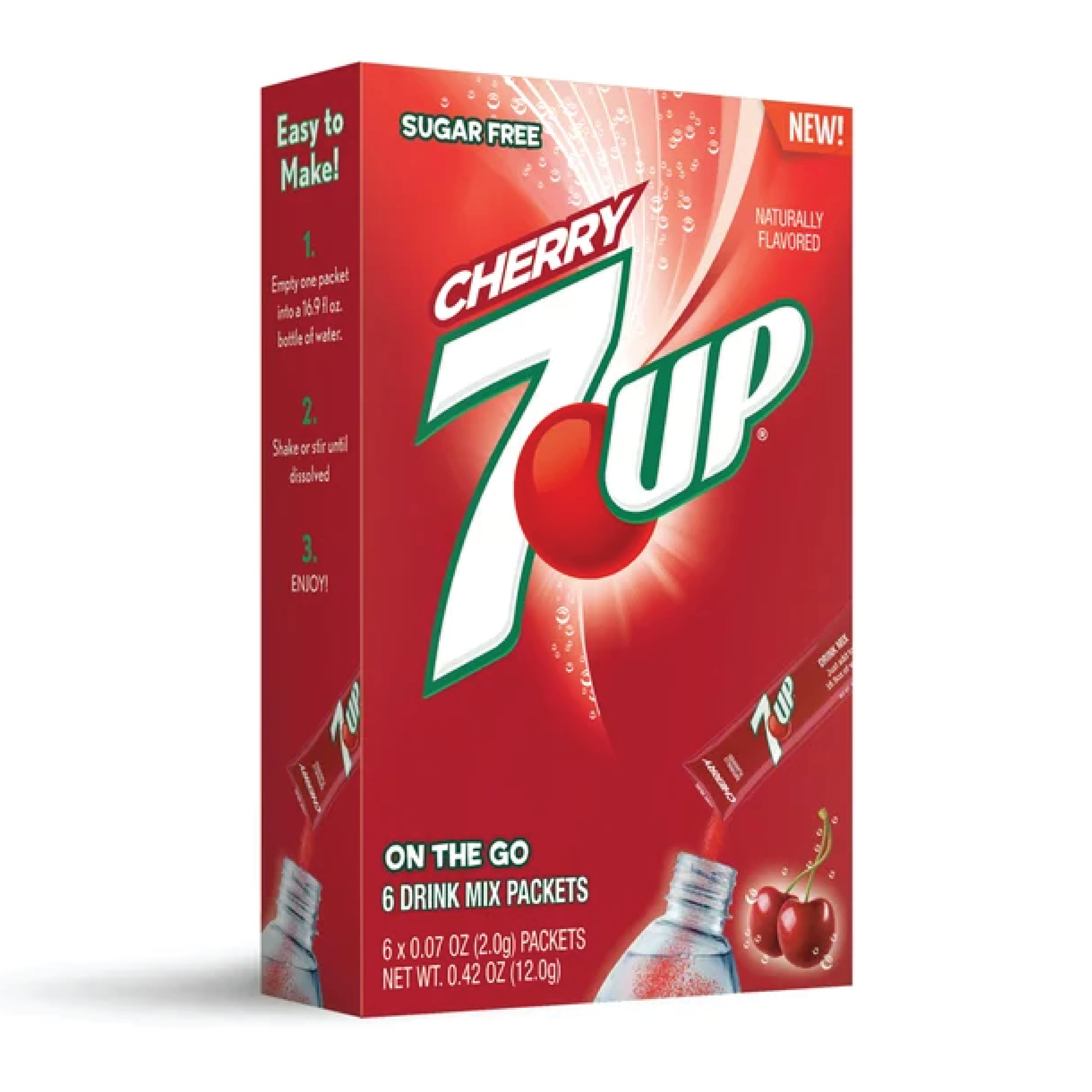 7UP Cherry On To Go Drink Mix | 6 Sticks