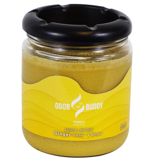 Odor Buddy Ginger Candle & Ashtray Jar 12oz