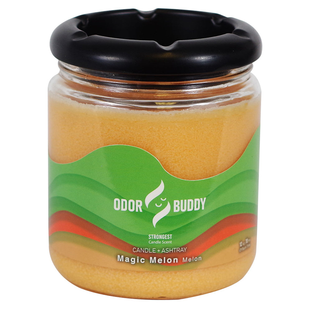 Odor Buddy Magic Melon Candle & Ashtray Jar 12oz