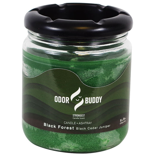 Odor Buddy Black Forest Candle & Ashtray Jar 12oz