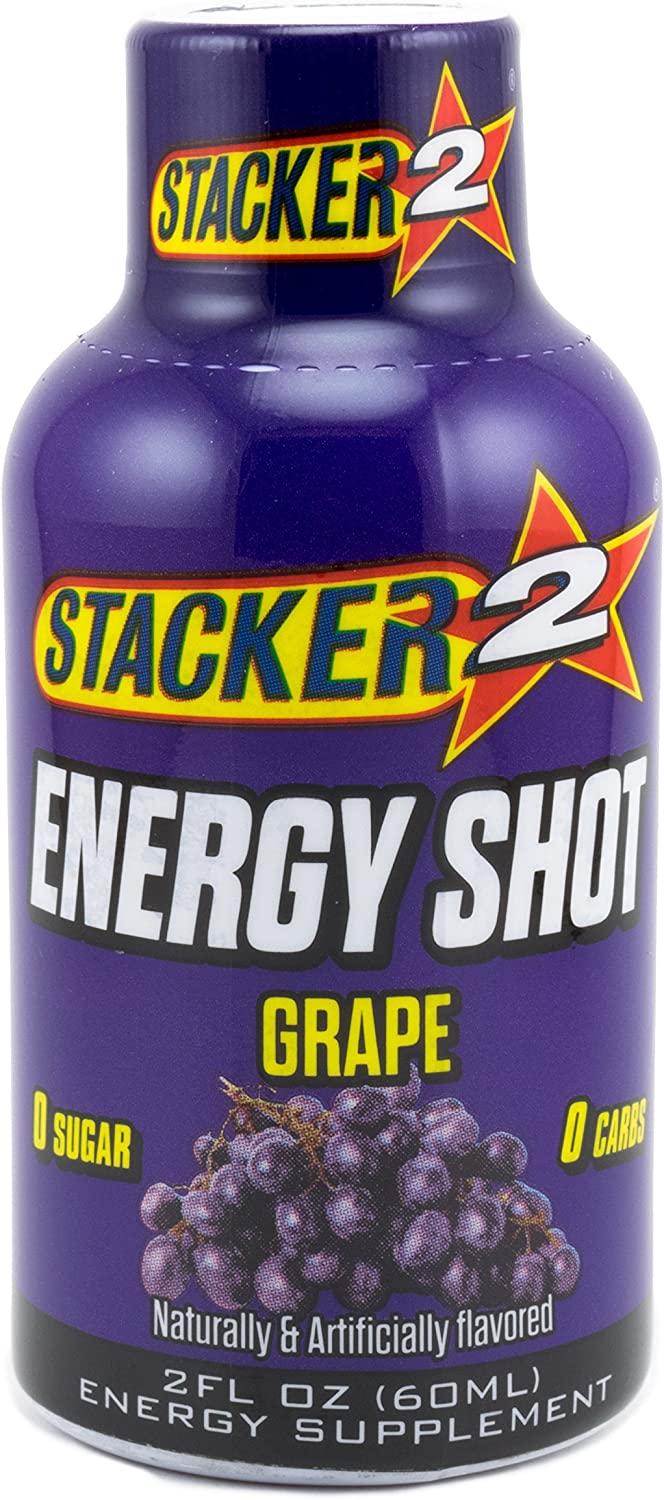 Stacker 2 Xtra Energy Shot Grape 2 oz