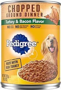 Pedigree Chopped Turkey and Bacon Canned Dog Food 13.2oz