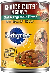 Pedigree Choice Cuts Steak and Veggies Canned Dog Food 13.2oz