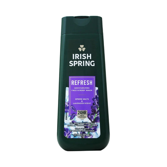 Irish Spring Refresh Epsom Salts & Lavender Face & Body Wash 20oz
