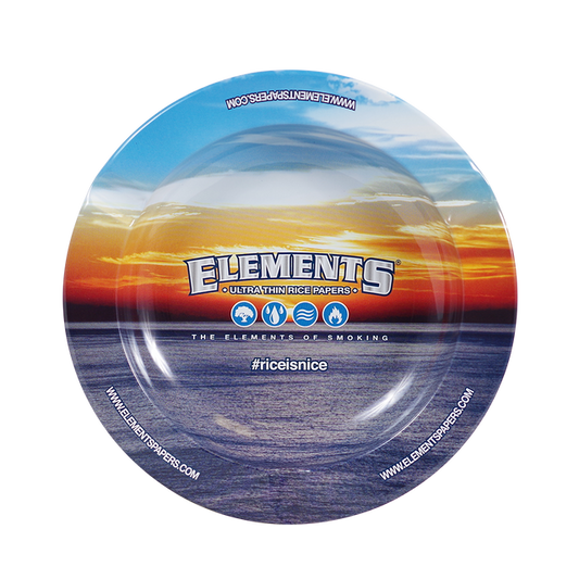 Elements Mini Round Magnetic Metal Ashtray 5.5"