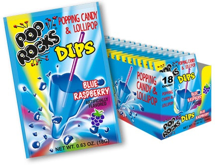 Pop Rocks Dips Blue Raspberry 0.8oz