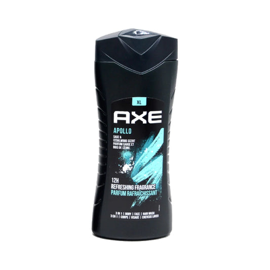 Axe Apollo 3in1 Refreshing Fragrance Body Face & Hair Wash