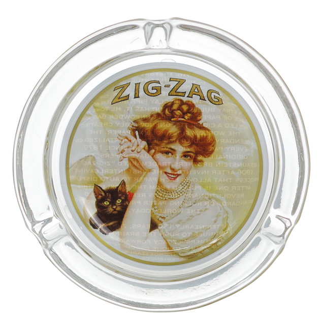 Zig Zag Vintage Glass Ashtray