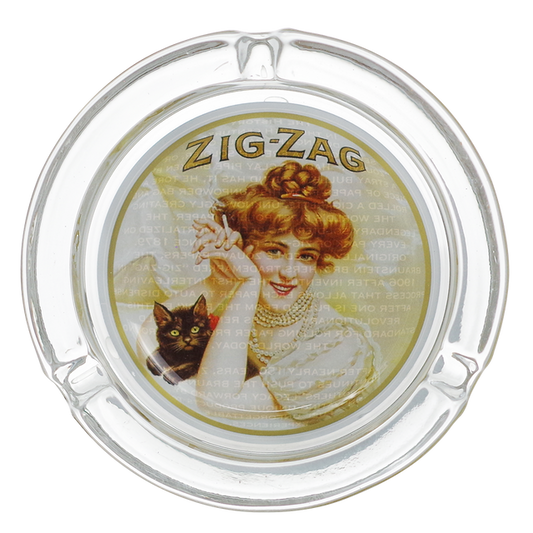 Zig Zag Vintage Glass Ashtray