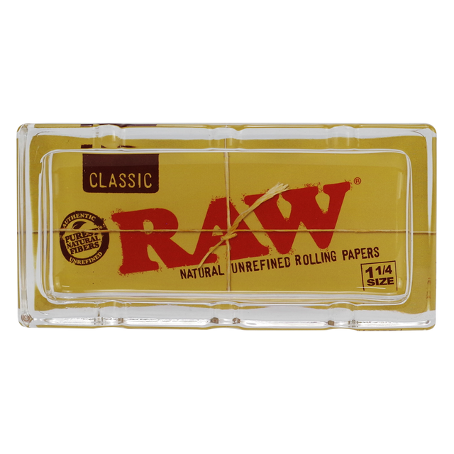 RAW Classic Pack Design Glass Ashtray