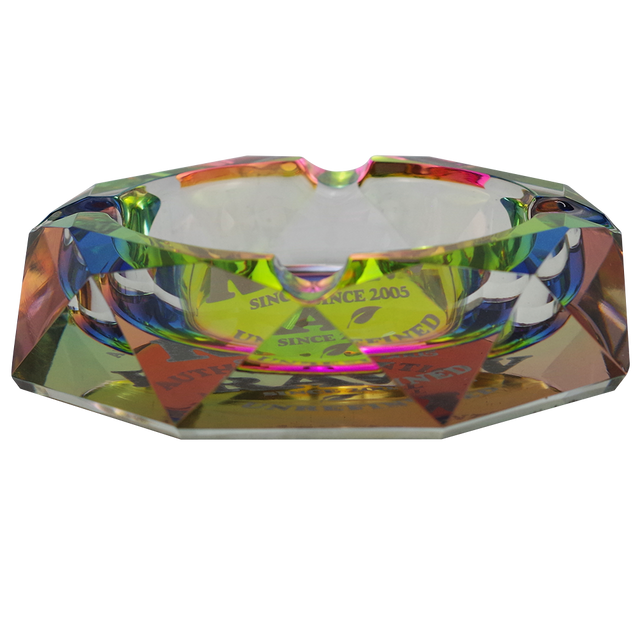 RAW Rainbow Glass Ashtray