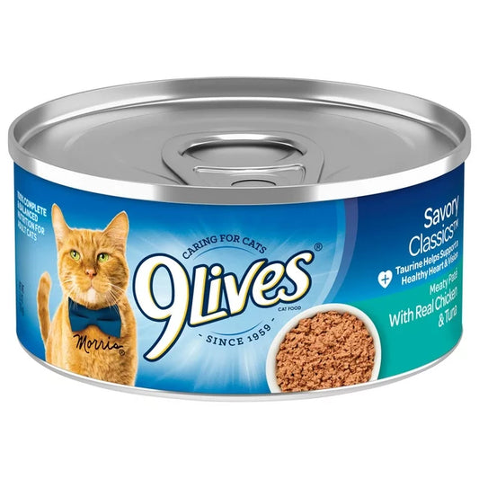 9Lives Can Chicken and Tuna Dinner 5.5oz