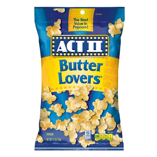 ACT II Butter Lovers Popcorn Bag 1.7oz