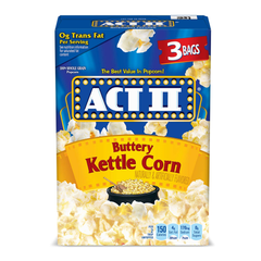 ACT II Buttery Kettle Corn Microwave Popcorn 3 Pack