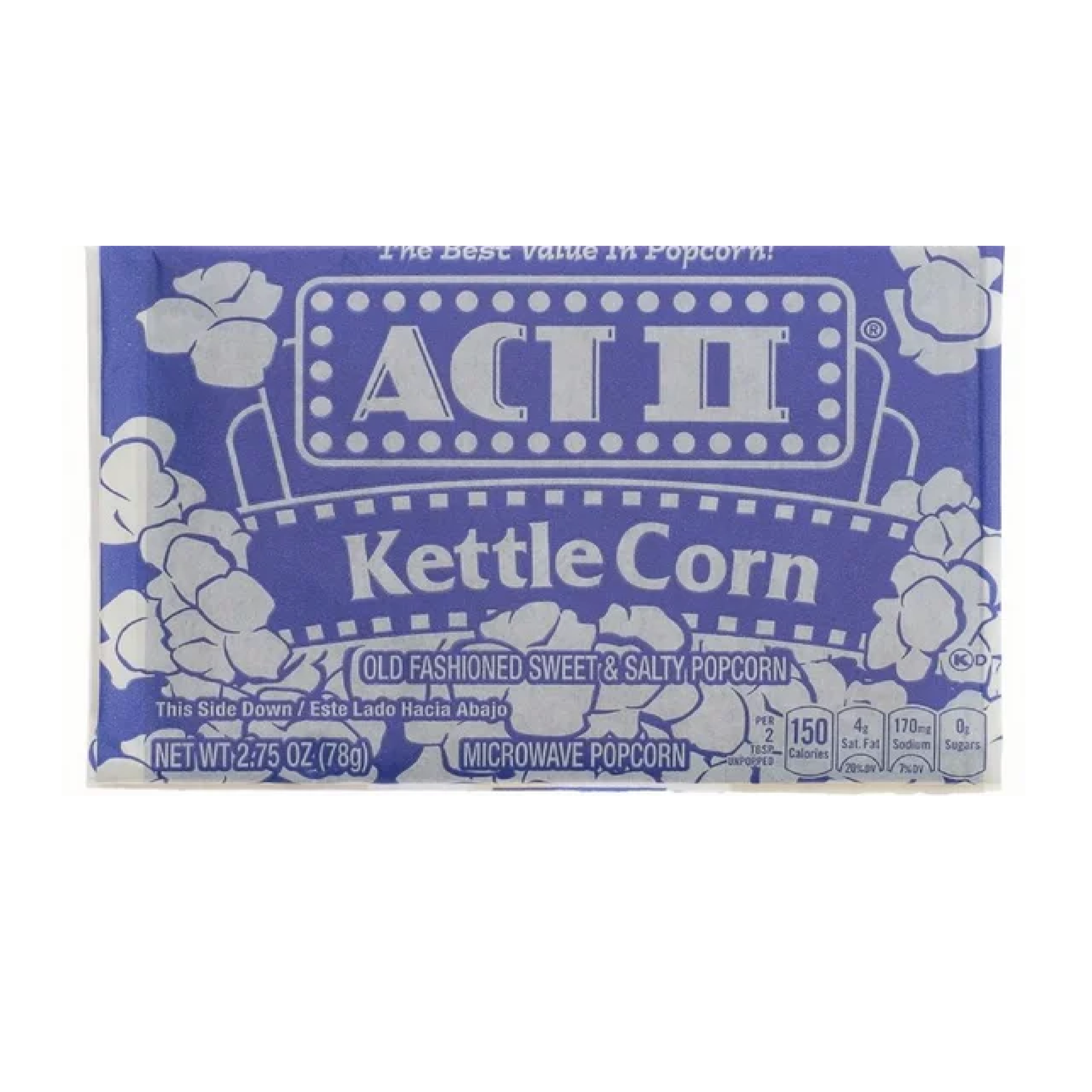 ACT II Kettle Corn Microwave Popcorn Bag 2.75oz