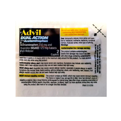 Advil Dual Action With Acetaminophen Caplets 2 Count